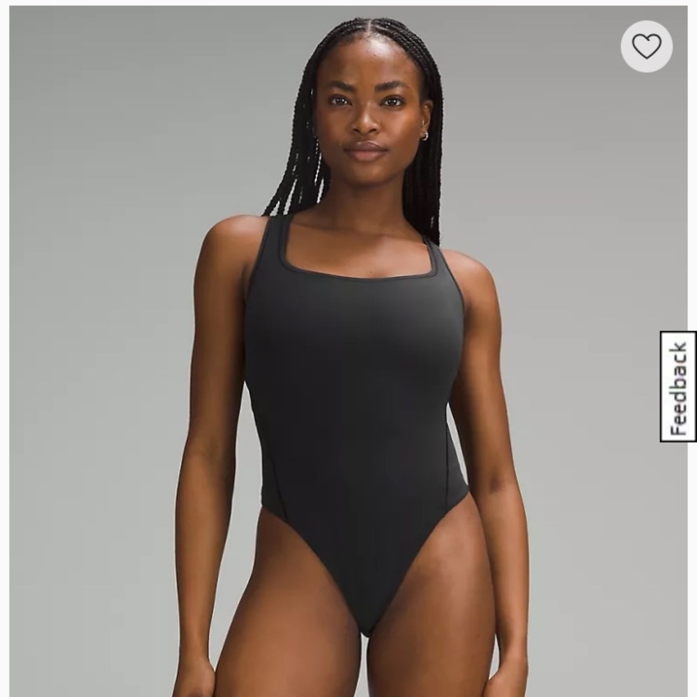 Lululemon Wundermost Ultra-Soft Nulu Square-Neck Sleeveless Bodysuit
